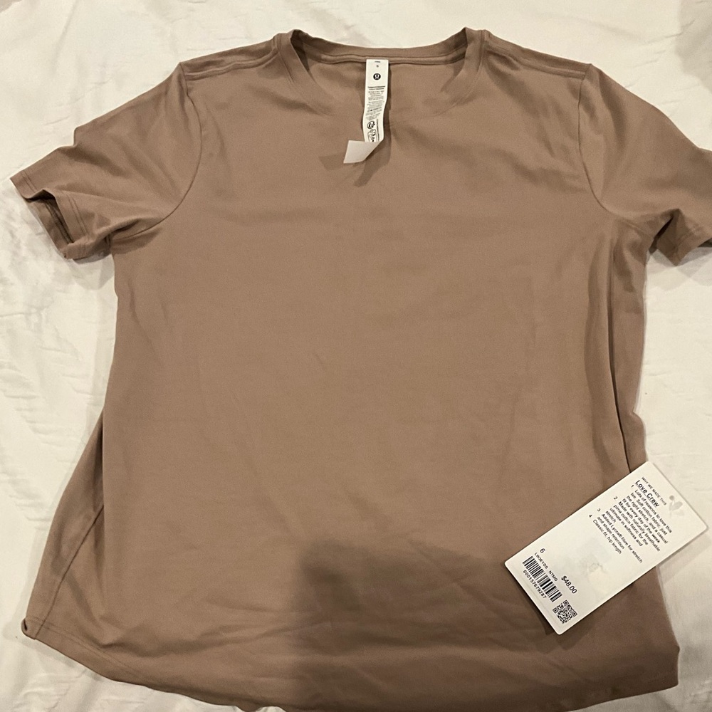 Lululemon Love Crew Short Sleeve Tee – Nutmeg – Size 6 – NWT - Picture 2 of 4